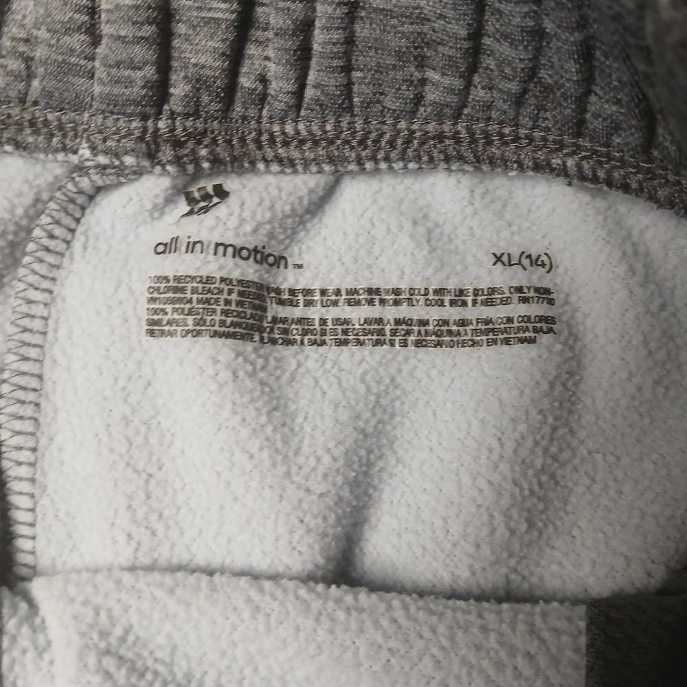 all in motion girls Gray joggers Size XL (14) - Picture 6 of 6